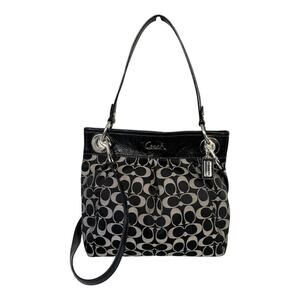 Coach Black and Gray Hobo Bag